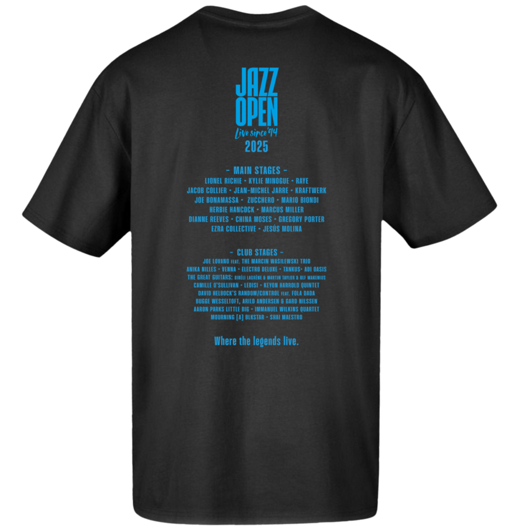 T-Shirt: Line-up 2025 (Black) - 