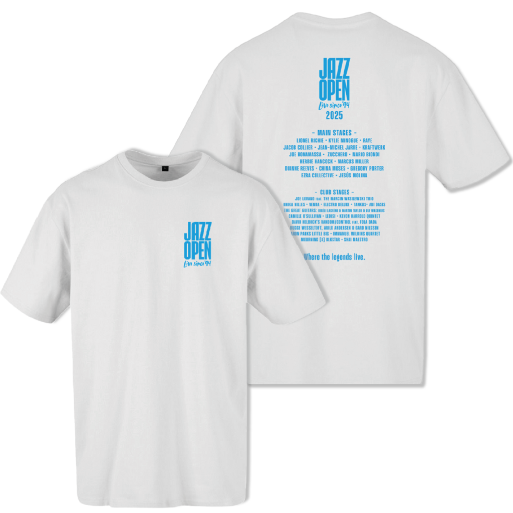 T-Shirt: Line-up 2025 (White) - 