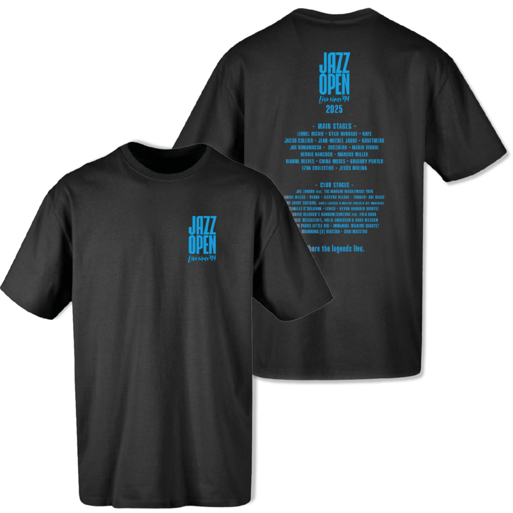 T-Shirt: Line-up 2025 (Black) - 