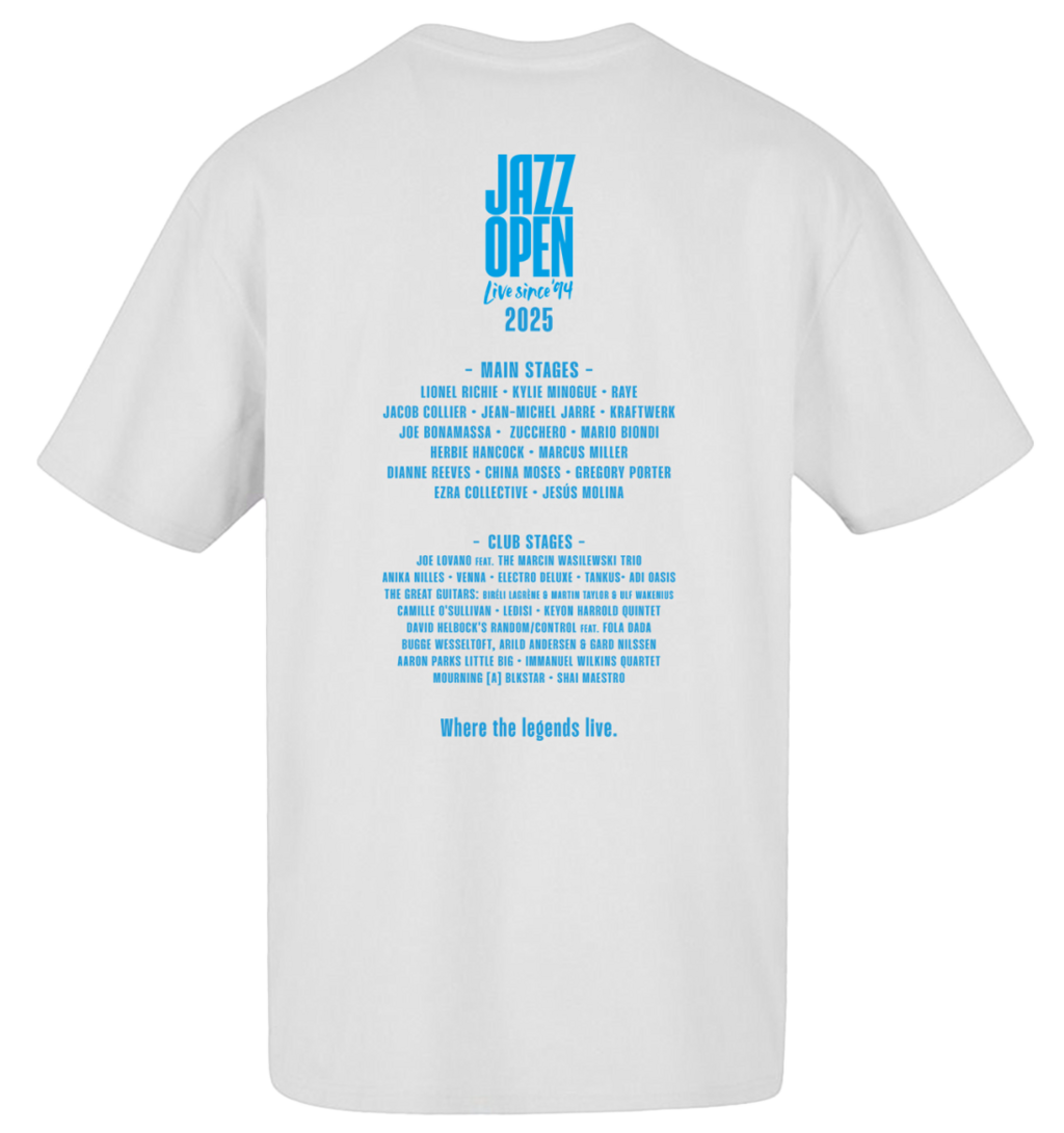 T-Shirt: Line-up 2025 (White) - 