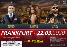 Omid, Sasy, Sahar & DJ POURIYA Live in Frankfurt – 22.03.2020 - Jahrhunderthalle