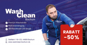 Wash Clean Bochum - 400 € Einzweckgutschein