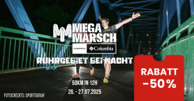 Megamarsch Ruhrgebiet bei Nacht