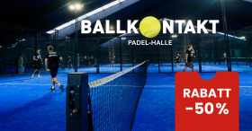 Ballkontakt Padel-Halle Duisburg<br>60 Minuten