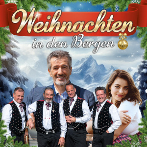 Künstlerbild von Weihnachten in den Bergen